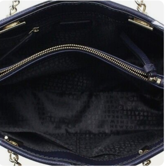 👉*NWOT* KATE SPADE BRIAR LANE NIGHT ROSE MEENA LEATHER CROSSBODY BAG NAVY ~NEW - Picture 6 of 7